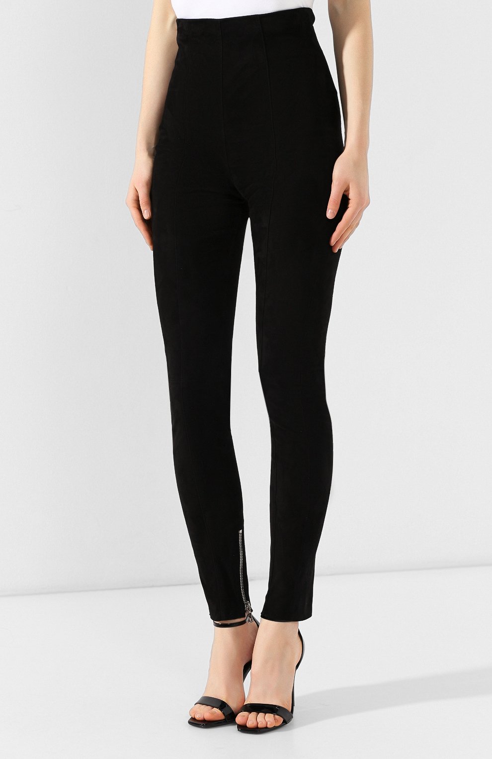 Кожаные брюки BALMAIN, арт. RF05271/L066, фото 3