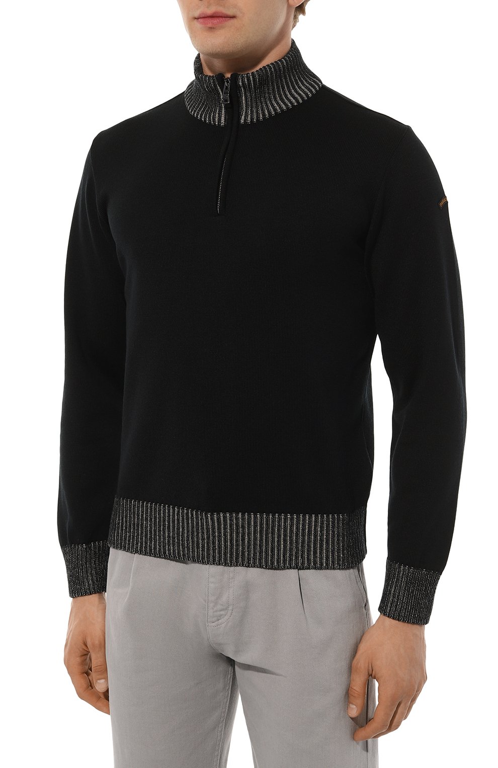 Шерстяной джемпер PAUL&SHARK черного цвета по цене 43600 руб., арт. 14311117, фото 3 Шерстяной джемпер PAUL&SHARK, арт. 14311117, фото 3