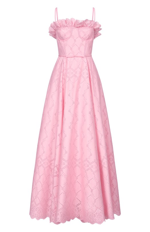 Хлопковое платье Giambattista Valli 26SSPVTE5146/23V0I Розовый 26SSPVTE5146/23V0I