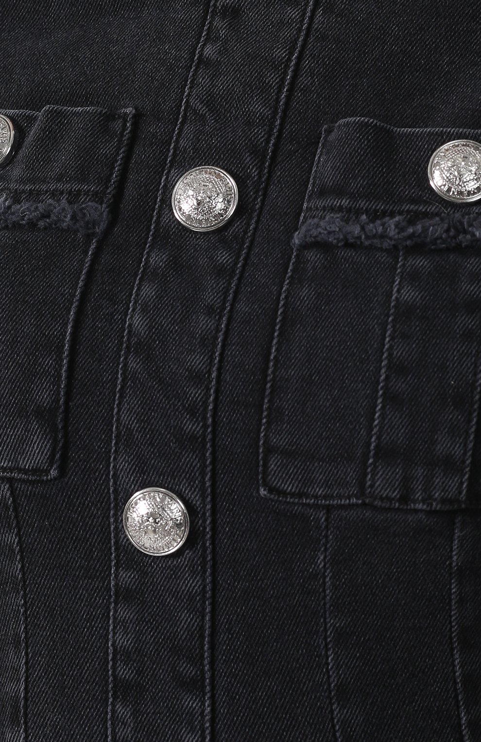 Джинсовое платье BALMAIN черного цвета по цене 199500 руб., арт. RF16305/D027, фото 5 Джинсовое платье BALMAIN, арт. RF16305/D027, фото 5