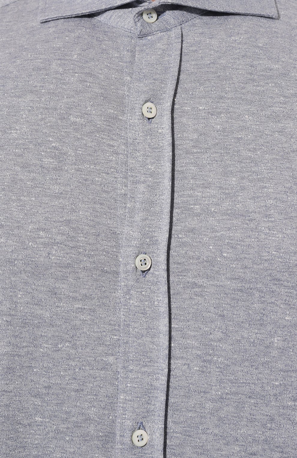 Рубашка изо льна и хлопка BRUNELLO CUCINELLI, арт. MW835B2269, фото 5