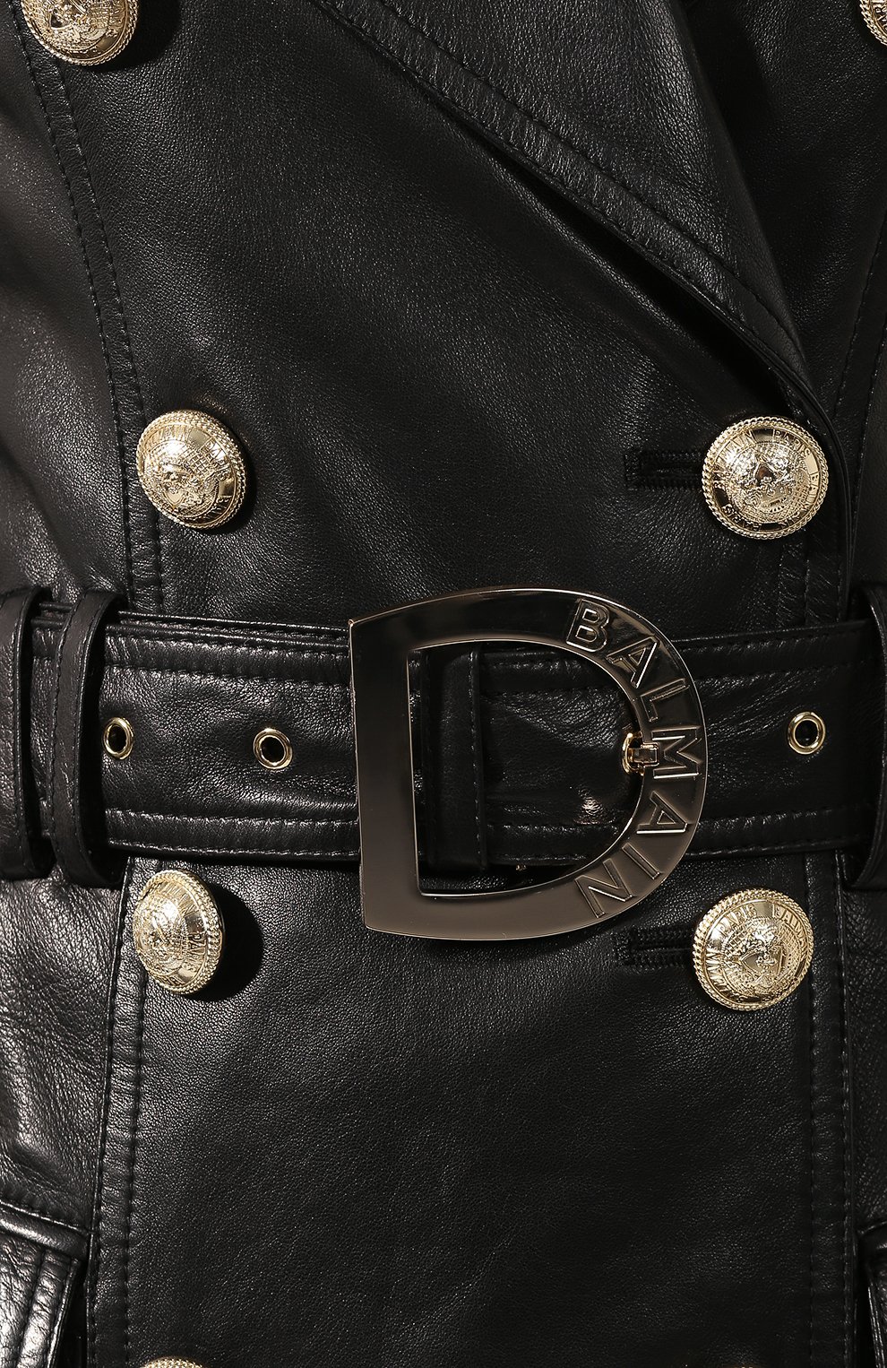Кожаное пальто BALMAIN, арт. TF19156/L008, фото 5