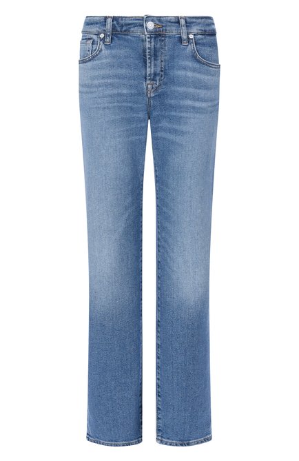 Женские джинсы calie 7 FOR ALL MANKIND синего цвета, арт. 7UC901201BD | Фото 1 (Автоматизация ТО: Проставлено; Материал внешний: Хлопок; Автоматизация состава: Проставлено; Длина (брюки, джинсы): Стандартные)