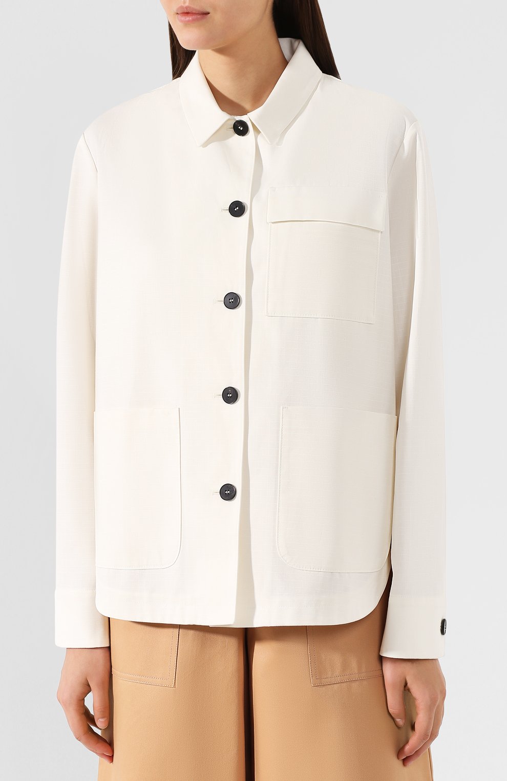 Хлопковый жакет JIL SANDER NAVY, арт. JNWM1505A/JM2430, фото 3