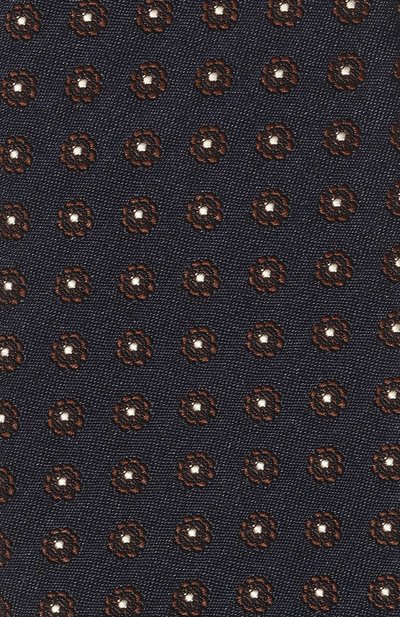Галстук из шелка и хлопка CORNELIANI темно-синего цвета по цене 13900 руб., арт. 91U302-3120326, фото 4 Галстук из шелка и хлопка CORNELIANI, арт. 91U302-3120326, фото 4
