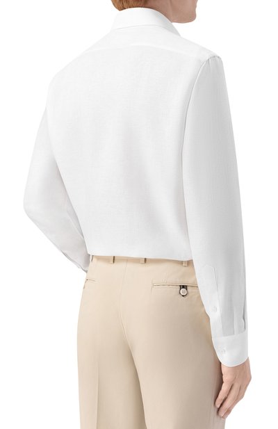 Льняная сорочка MVST белого цвета по цене 77750 руб., арт. M26.CSM.B403/3003-LINEN/AL0E, фото 4 Льняная сорочка MVST, арт. M26.CSM.B403/3003-LINEN/AL0E, фото 4