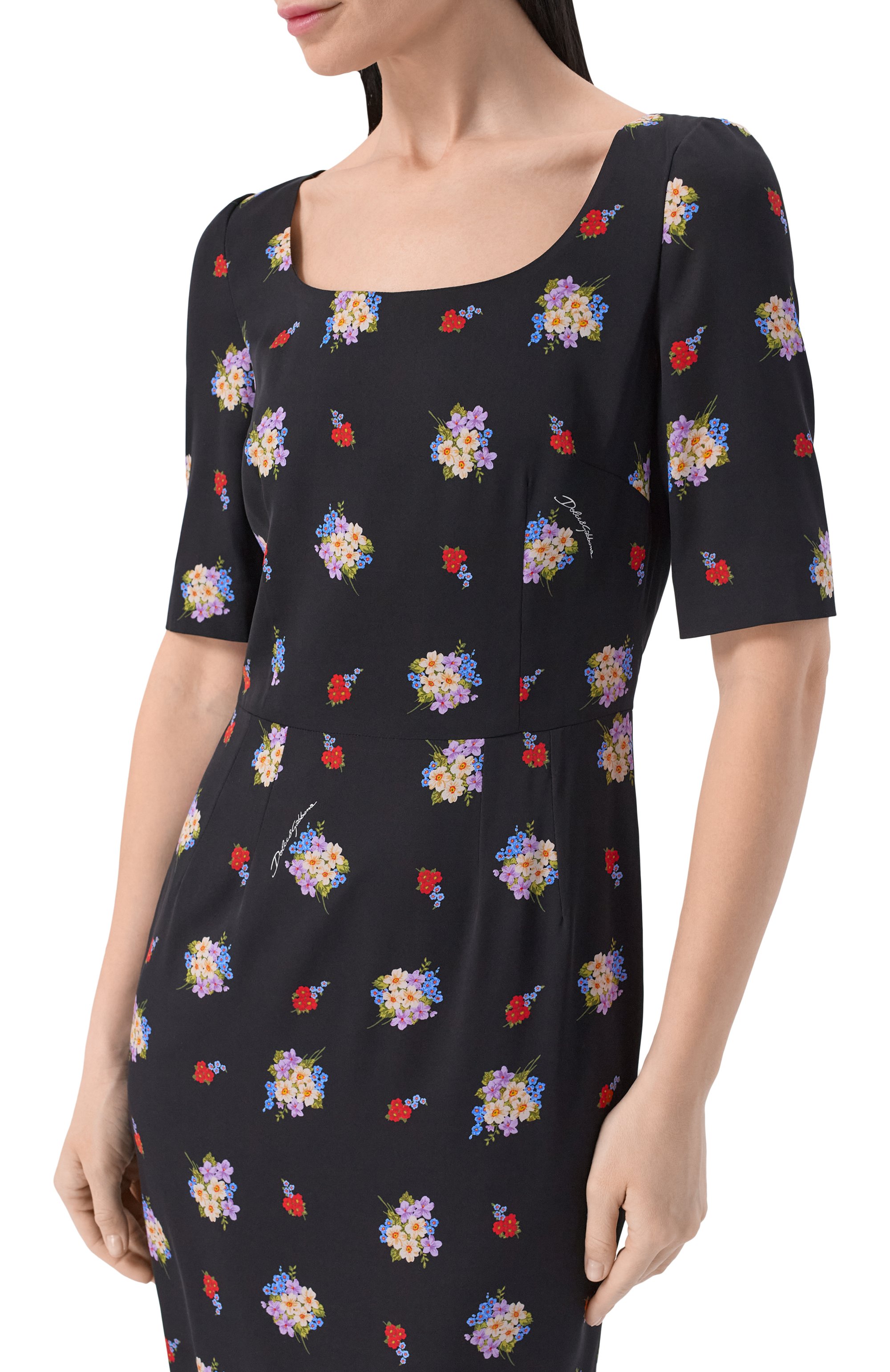 Шелковое платье DOLCE & GABBANA, арт. F6H4PT/FSA8L, фото 4