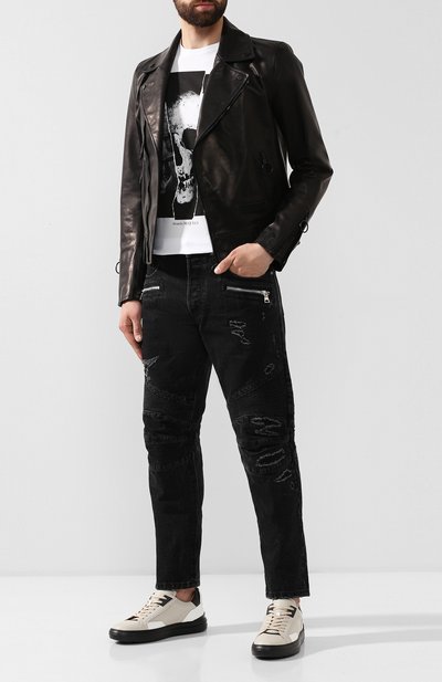 Кожаные кеды BUSCEMI, арт. 219SMESTVP99FG/M, фото 2