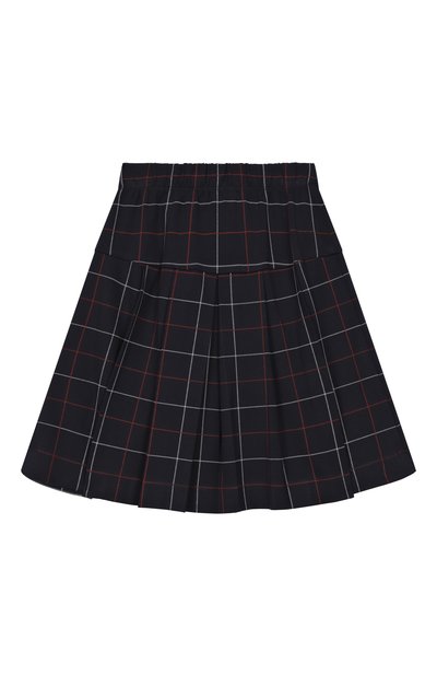 Юбка из вискозы MONNALISA темно-синего цвета по цене 19050 руб., арт. 18FPIE, фото 2 Юбка из вискозы MONNALISA, арт. 18FPIE, фото 2