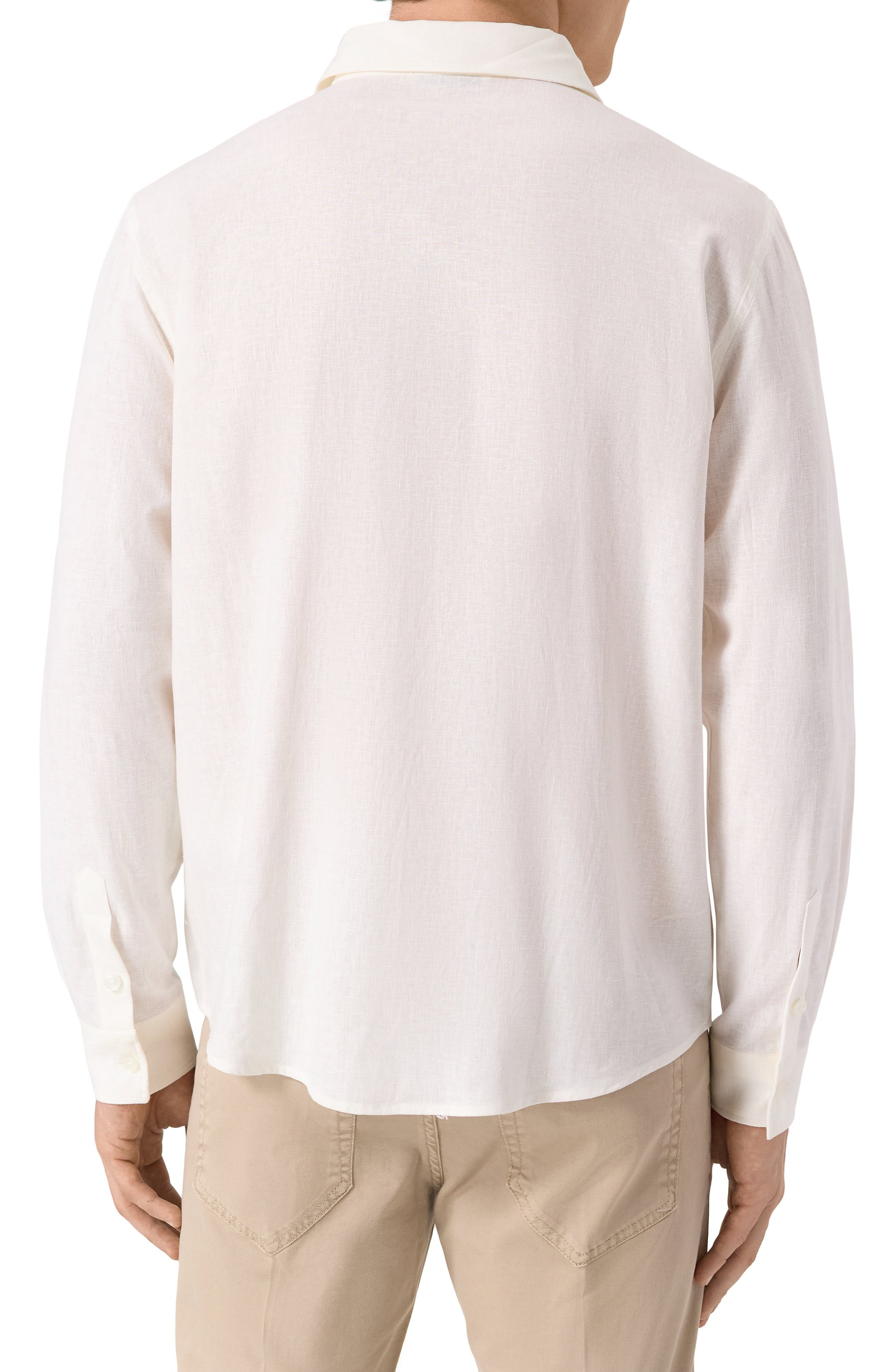 Рубашка изо льна и вискозы HINNOMINATE, арт. HMABM01347, фото 4