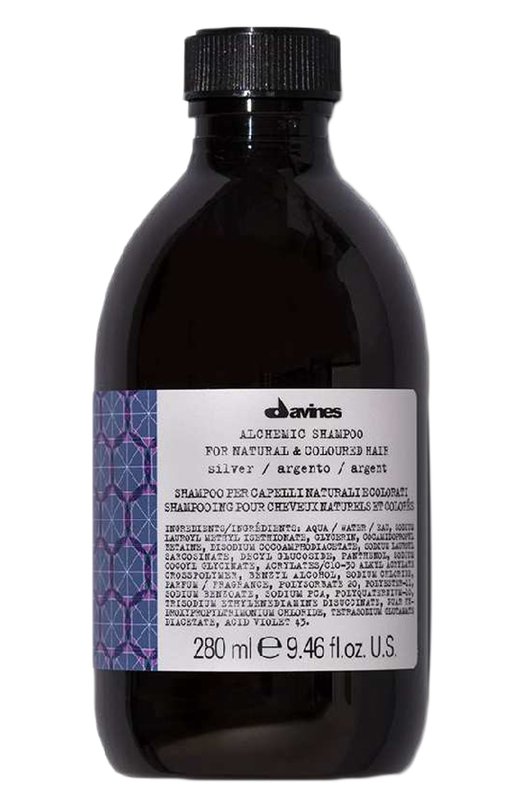фото Шампунь для натуральных и окрашенных волос alchemic, серебро (280ml) davines