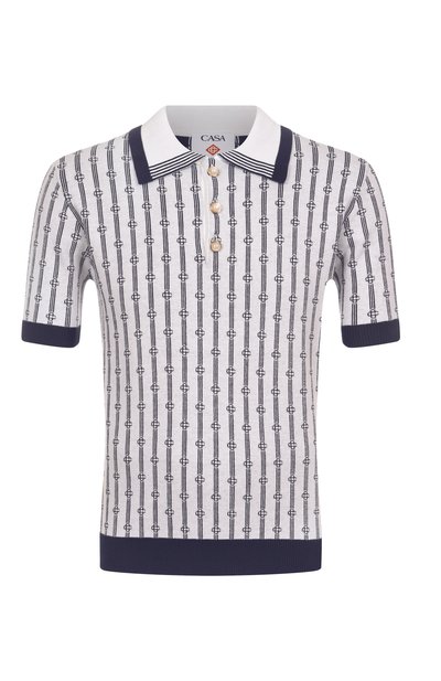 Мужская хлопковое поло CASABLANCA, арт. MS25KW89501