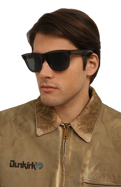 Солнцезащитные очки RAY-BAN серого цвета по цене 23900 руб., арт. R0502S-6707GR, фото 3 Солнцезащитные очки RAY-BAN, арт. R0502S-6707GR, фото 3