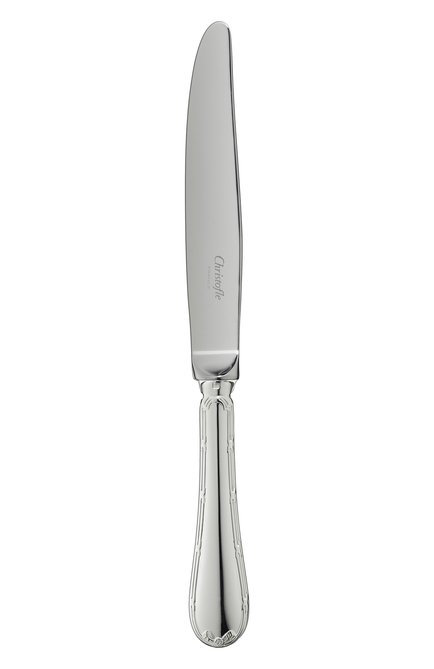 Нож обеденный rubans CHRISTOFLE серебряного цвета, арт. 00024009 | Фото 1 (Ограничения доставки: fragile-2)
