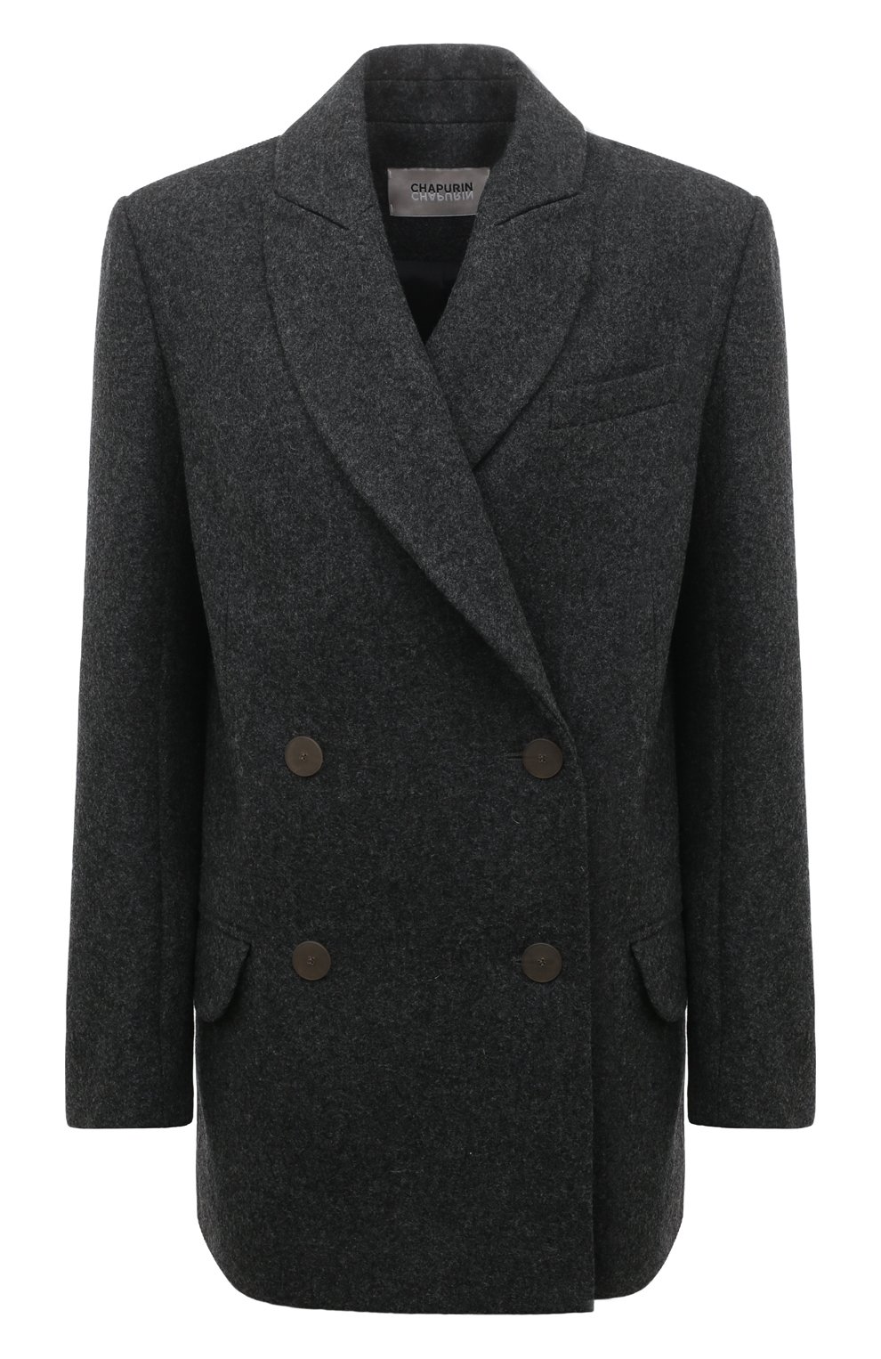 Шерстяной жакет CHAPURIN темно-серого цвета по цене 80000 руб., арт. JT6/16582/27932-м/FW23-24, фото 1 Шерстяной жакет CHAPURIN, арт. JT6/16582/27932-м/FW23-24, фото 1