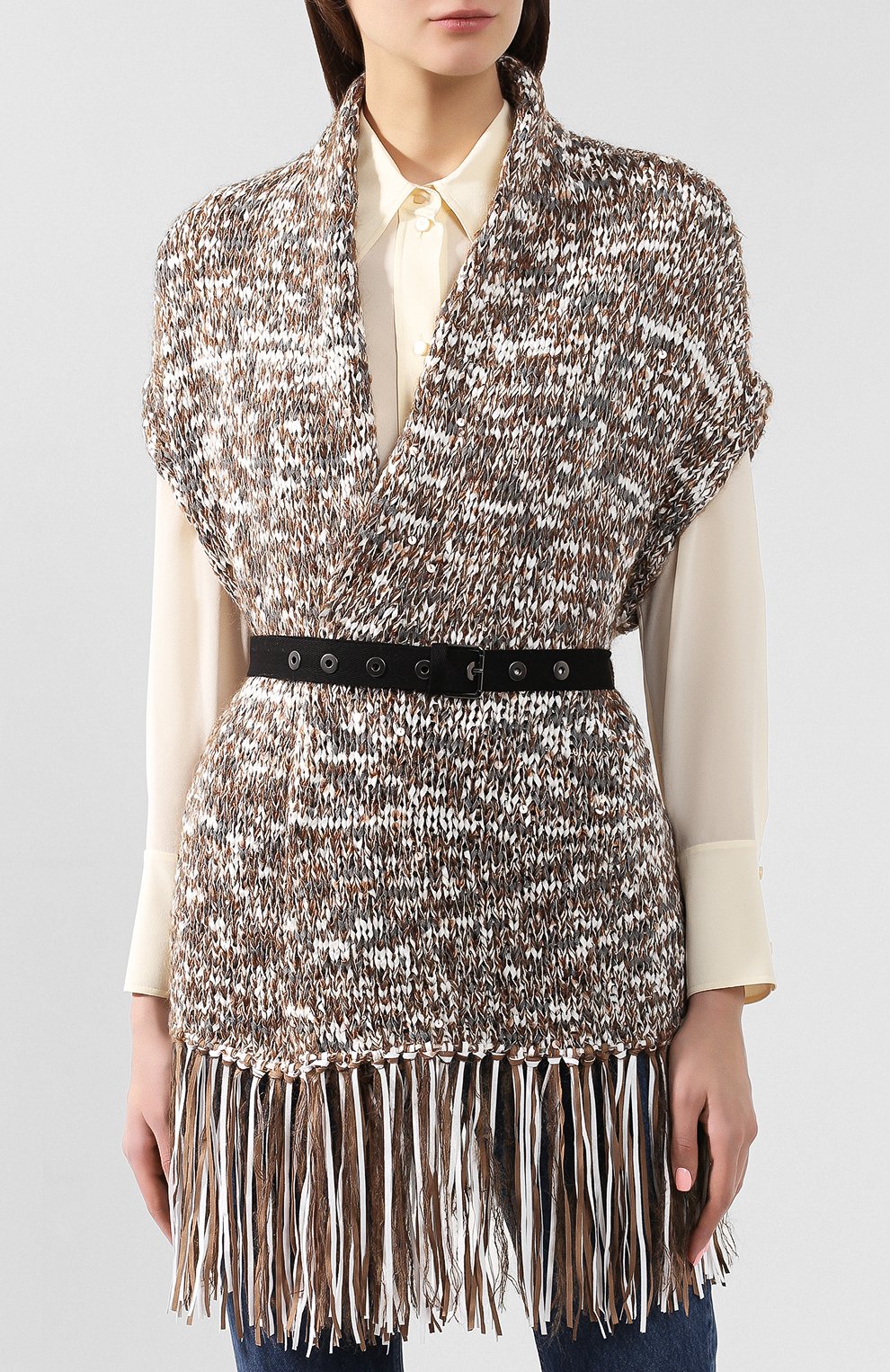 Жилет с поясом BRUNELLO CUCINELLI, арт. M9U387516P, фото 3