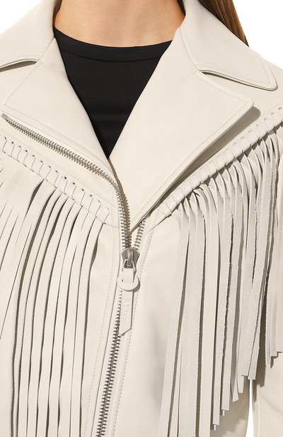 Кожаная куртка ALINE белого цвета по цене 125000 руб., арт. AL030101, фото 5 Кожаная куртка ALINE, арт. AL030101, фото 5