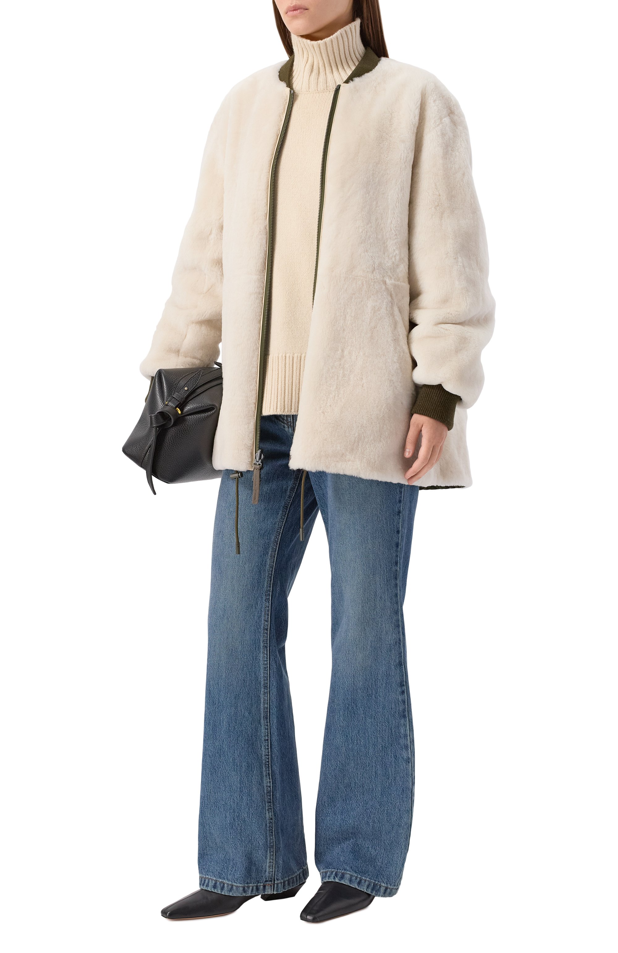 Двусторонний бомбер из овчины YVES SALOMON, арт. M04080/M05X, фото 2