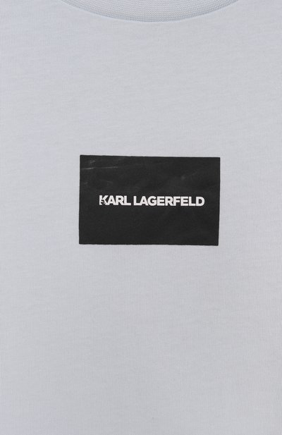 Хлопковая футболка KARL LAGERFELD KIDS, арт. Z31101, фото 3