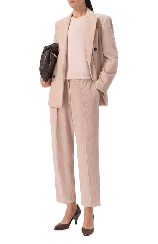 Хлопковая футболка Loro Piana FAM7984 Розовый  FAM7984 Фото 2