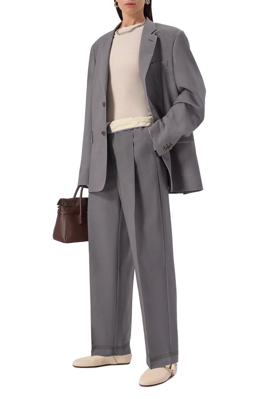 Кожаные сабо Ande Ann Demeulemeester B0012921/LT154 Кремовый  B0012921/LT154 Фото 2