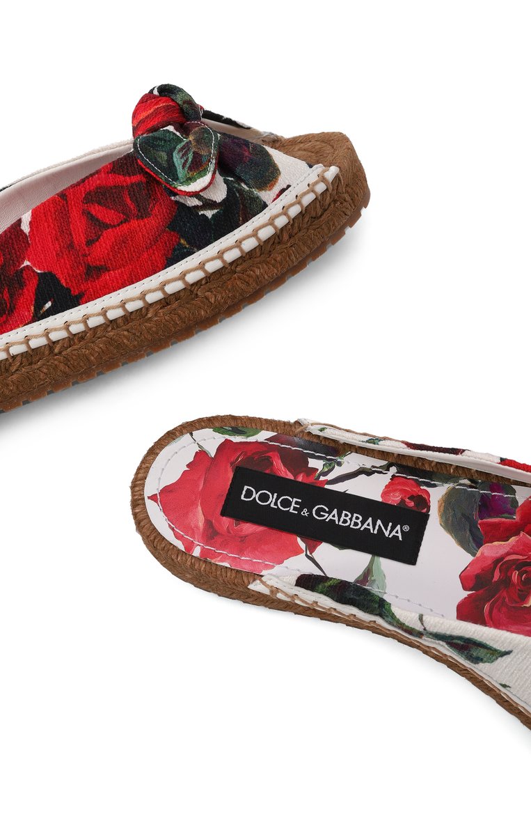 Женские текстильные шлепанцы DOLCE & GABBANA разноцветного цвета, арт. CE0149/A6514 | Фото 7 (Подошва: Платформа; Материал внутренний: Натуральная кожа; Материал внешний: Текстиль; Размерность: Идёт в размер; Автоматизация ТО: Проставлено; Автоматизация состава: Проставлено; Re-sync: On)