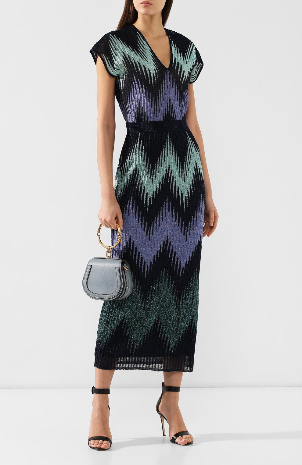 Топ M MISSONI синего цвета по цене 46450 руб., арт. 2DN00067/2K001A, фото 2 Топ M MISSONI, арт. 2DN00067/2K001A, фото 2
