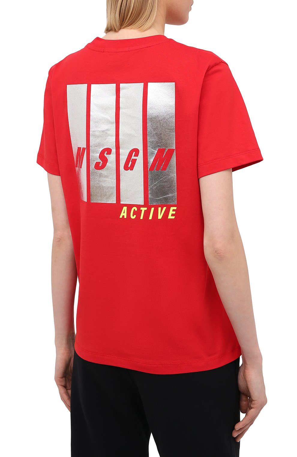 Хлопковая футболка MSGM, арт. 2945MDM18 207648, фото 4