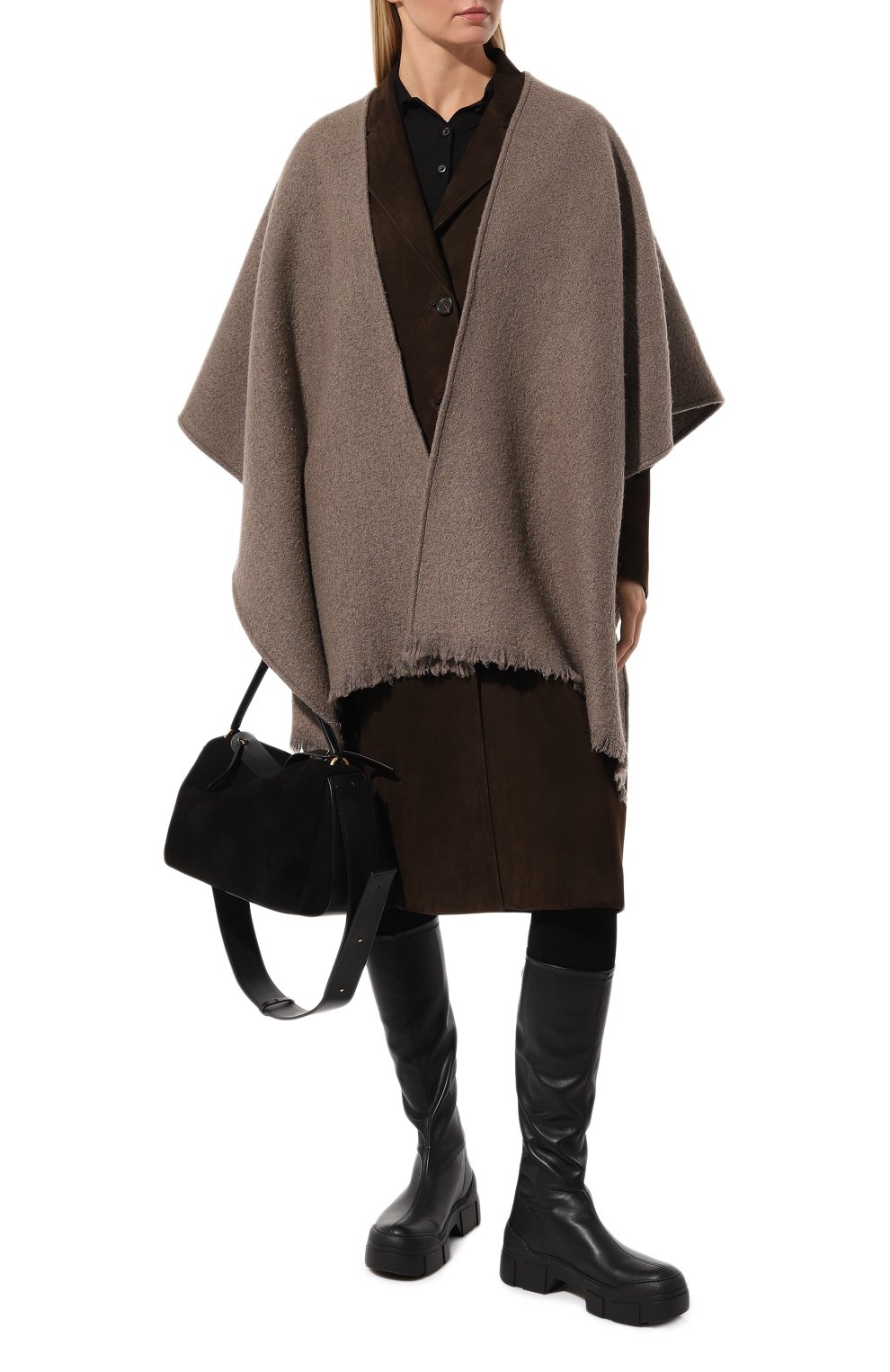 Шерстяное пончо DESTIN, арт. DAW3DU0BAND-C, фото 2