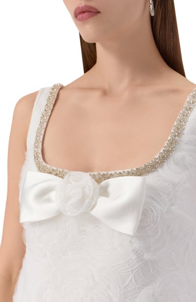 Платье с отделкой стразами SELF-PORTRAIT, арт. PF25036SW, фото 5