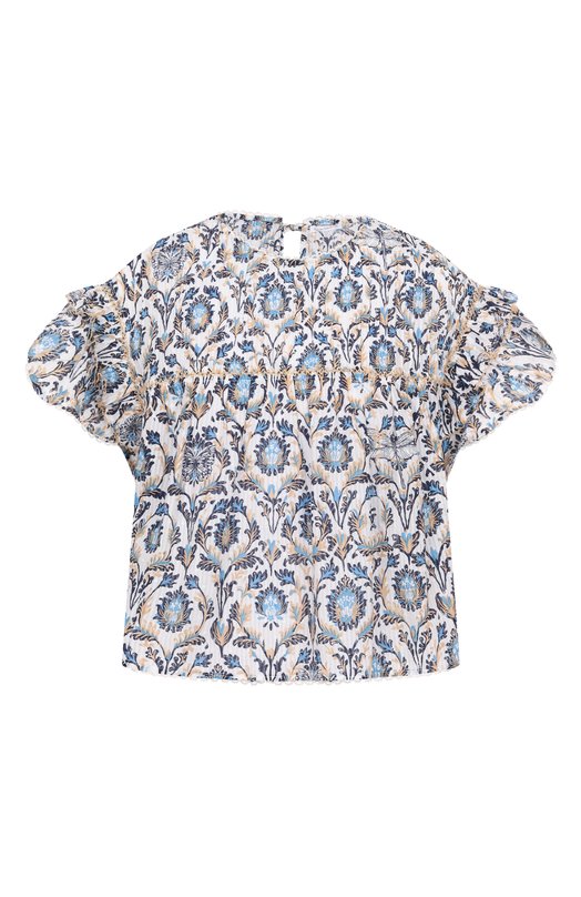 Хлопковый топ Poupette St Barth WHNS25C0 Разноцветный WHNS25C0