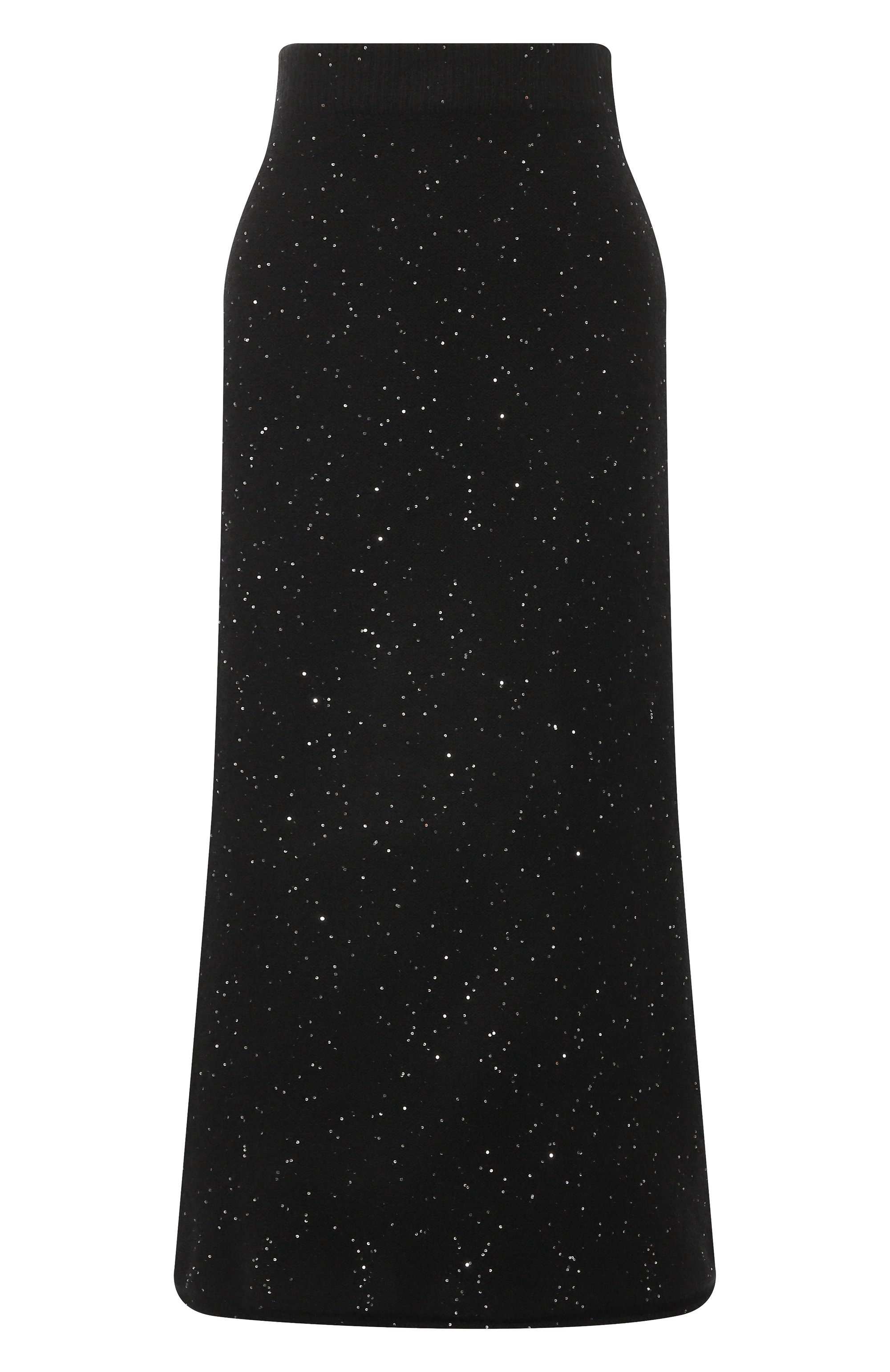 Юбка из кашемира и хлопка ADDICTED черного цвета по цене 59500 руб., арт. MK015 SEQ-1, фото 1 Юбка из кашемира и хлопка ADDICTED, арт. MK015 SEQ-1, фото 1