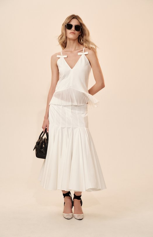 Хлопковая юбка Jacquemus 25E251SK076/1520 Белый  25E251SK076/1520 Фото 7
