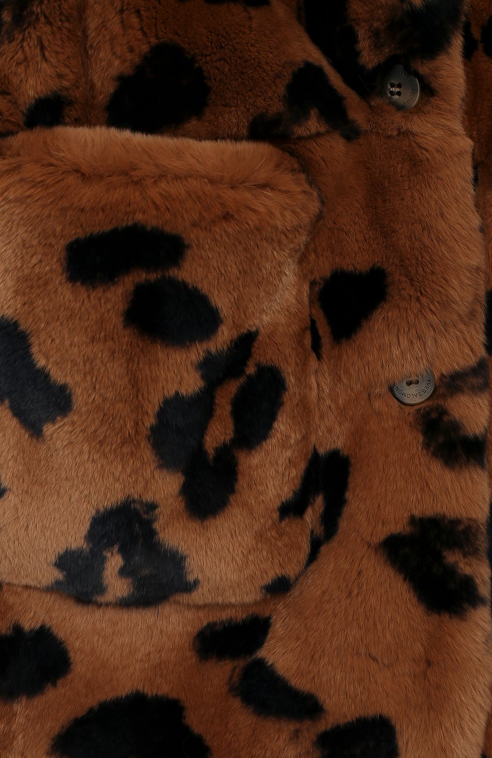 Шуба из меха кролика YVES SALOMON ENFANT, арт. 20WEM307XXREXX/8-10, фото 3