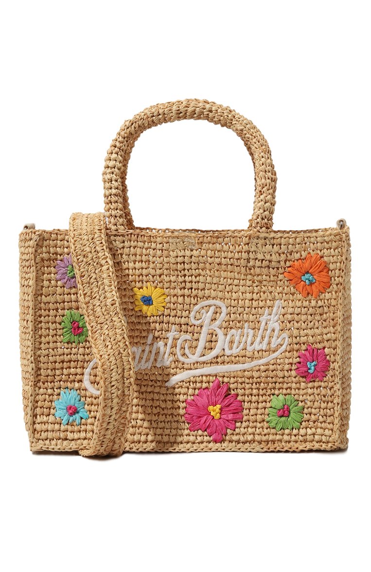 Детская сумка MC2 SAINT BARTH бежевого цвета, арт. STBA/C0LETTE RAFFIA/00261D | Фото 4 (Нос: Не проставлено; Материал: Рафия)