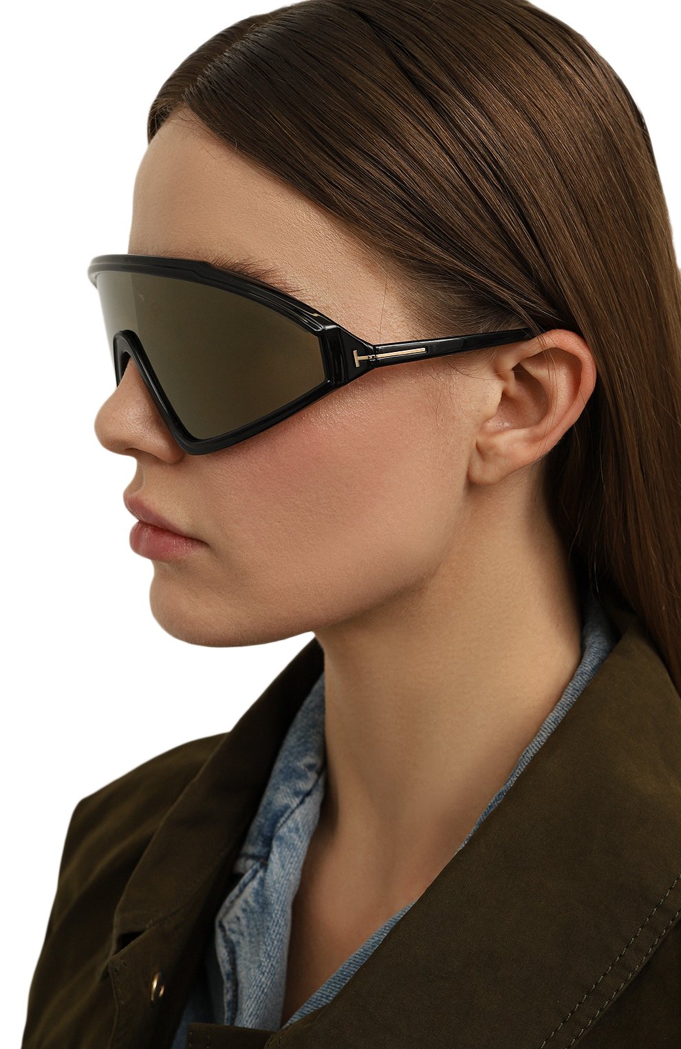 Солнцезащитные очки TOM FORD желтого цвета по цене 69200 руб., арт. TF1121 01G, фото 2 Солнцезащитные очки TOM FORD, арт. TF1121 01G, фото 2