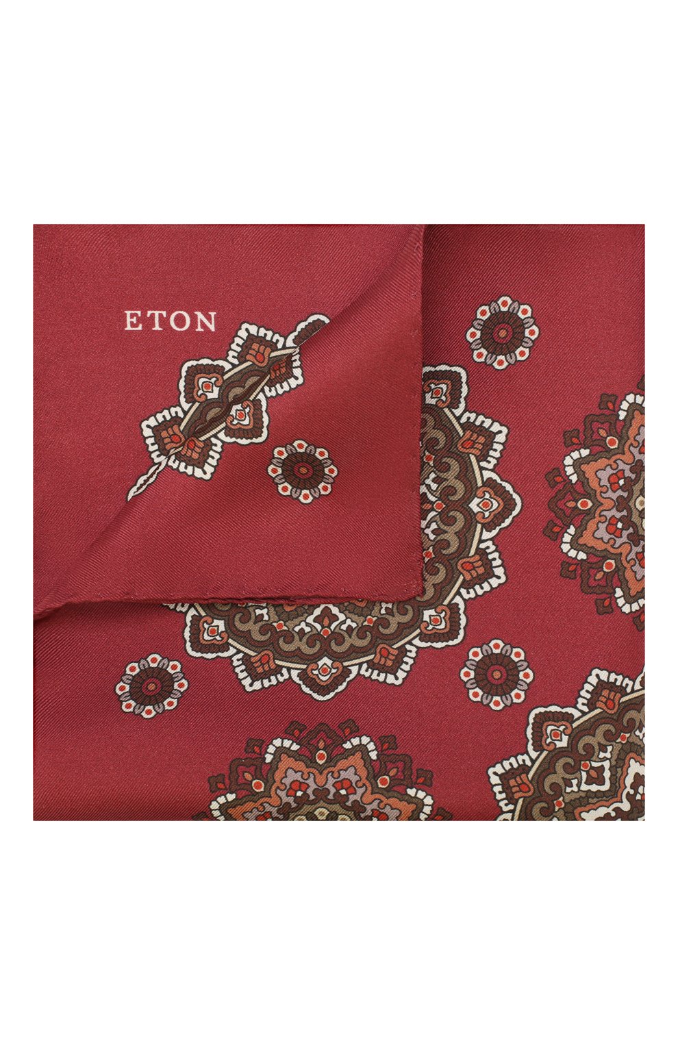 Шелковый платок ETON бордового цвета по цене 4635 руб., арт. A000 32100, фото 1 Шелковый платок ETON, арт. A000 32100, фото 1