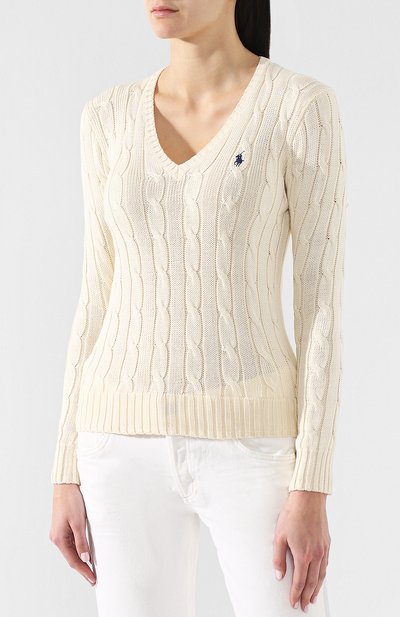 Хлопковый пуловер POLO RALPH LAUREN, арт. 211580008/0S098C09, фото 3