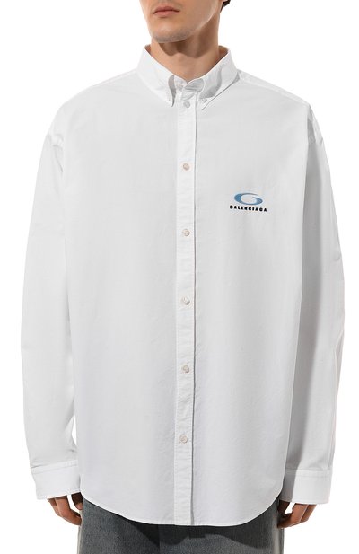 Хлопковая рубашка BALENCIAGA, арт. 809164/TNM60, фото 3