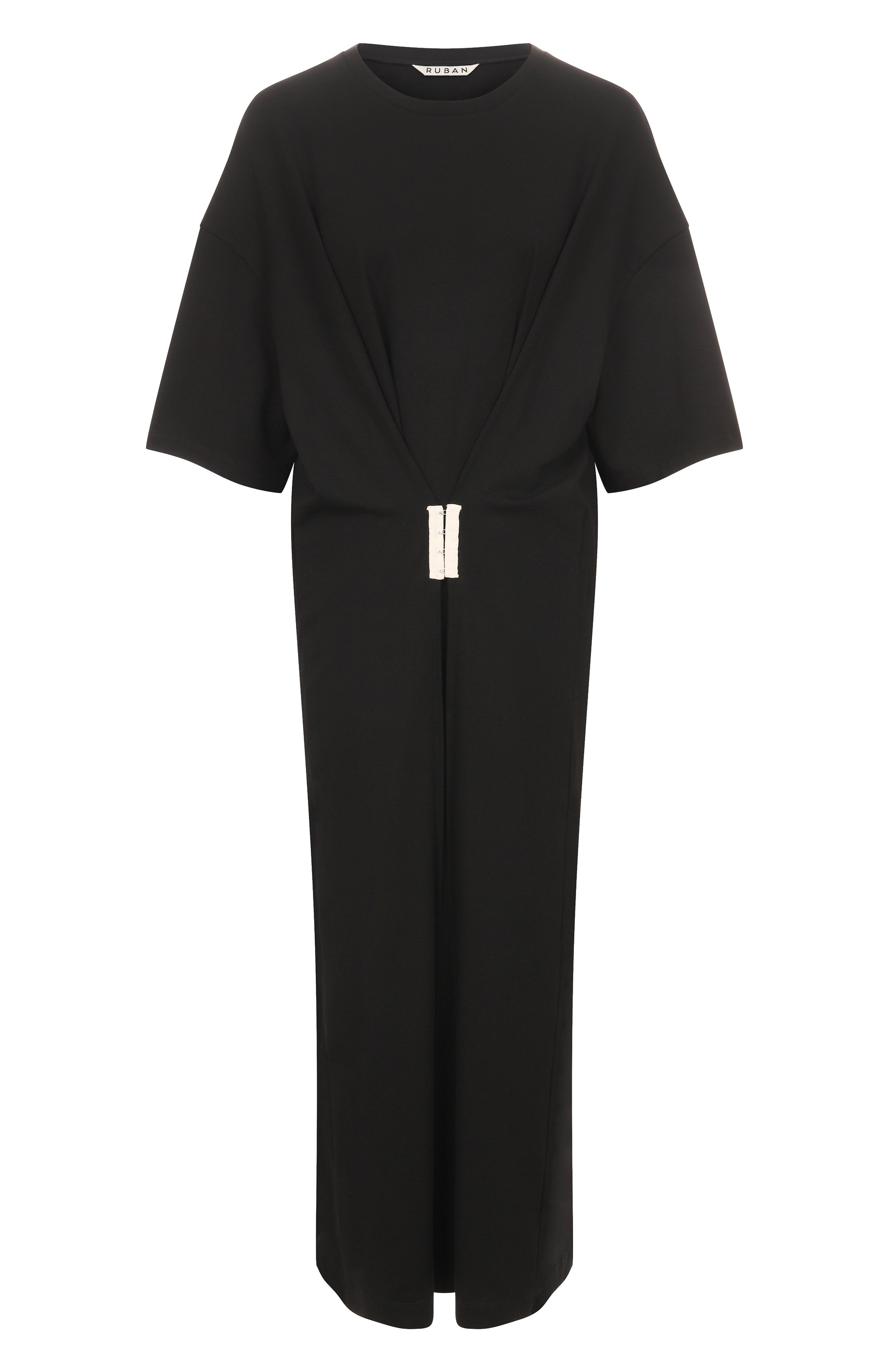 Хлопковое платье RUBAN черного цвета по цене 77000 руб., арт. RFW25/26-11.2.62.2, фото 1 Хлопковое платье RUBAN, арт. RFW25/26-11.2.62.2, фото 1