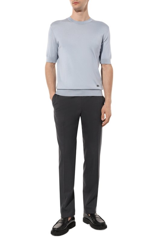 Шерстяные брюки Stefano Ricci M5T022SR14/W501 Серый  M5T022SR14/W501 Фото 2