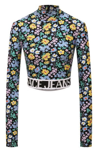 Женский топ VERSACE JEANS COUTURE, арт. 72HAH6A7-72DP617 LYCRA PRINT SPRING BL0SS0M HYDRAN