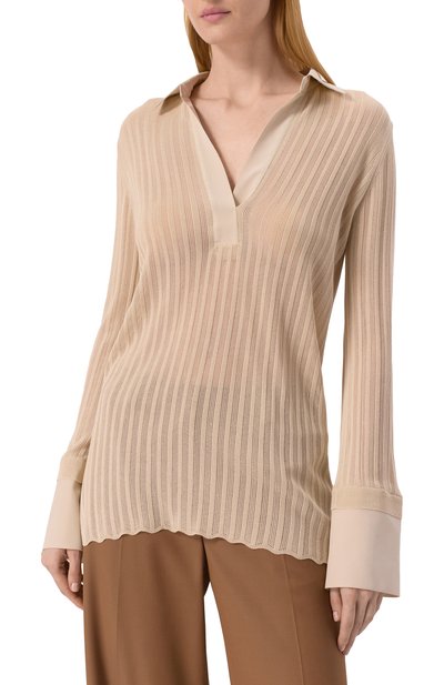 Шелковое поло AGNONA, арт. KD09018/8S180M, фото 3