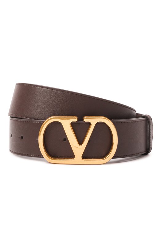 Кожаный ремень Valentino 7Y2T0SQ7/IYR Коричневый 7Y2T0SQ7/IYR