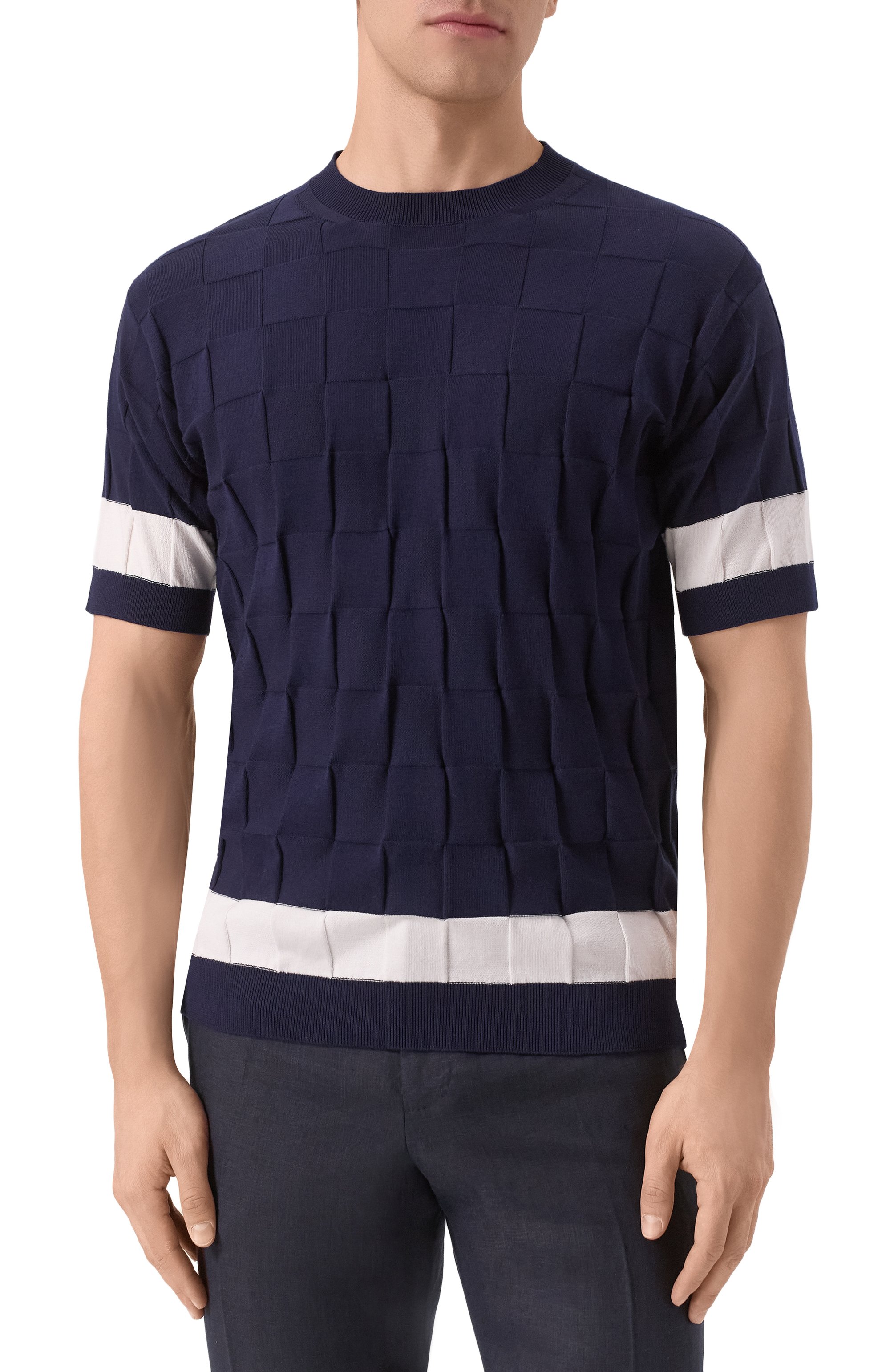 Хлопковый джемпер KITON, арт. UMM064802, фото 3