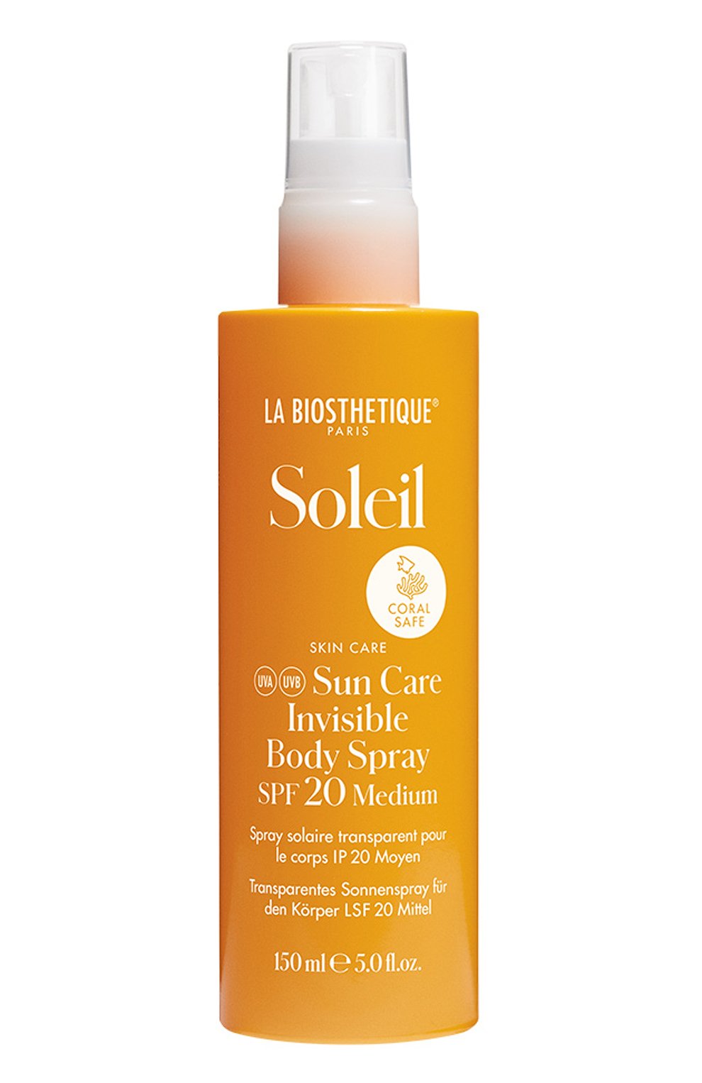 Прозрачный солнцезащитный спрей для тела spf 20 (150ml) LA BIOSTHETIQUE, арт. 2842, фото 1