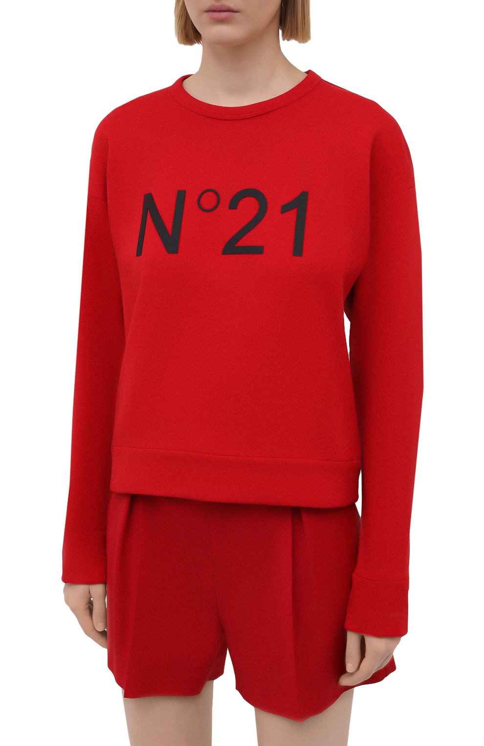 Хлопковый свитшот N21, арт. 21E N2M0/E041/6313, фото 3