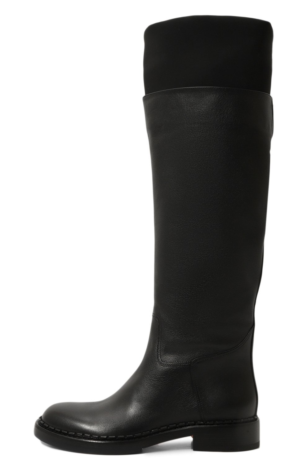 Комбинированные сапоги SANTONI черного цвета по цене 177500 руб., арт. WSAG71123BJ2TTPE, фото 4 Комбинированные сапоги SANTONI, арт. WSAG71123BJ2TTPE, фото 4