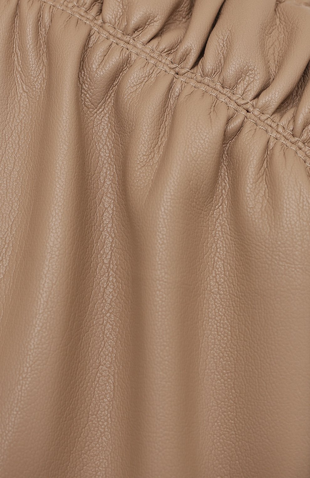 Платье из экокожи NANUSHKA, арт. JAYCE_SANDST0NE_VEGAN LEATHER RUCHED, фото 5