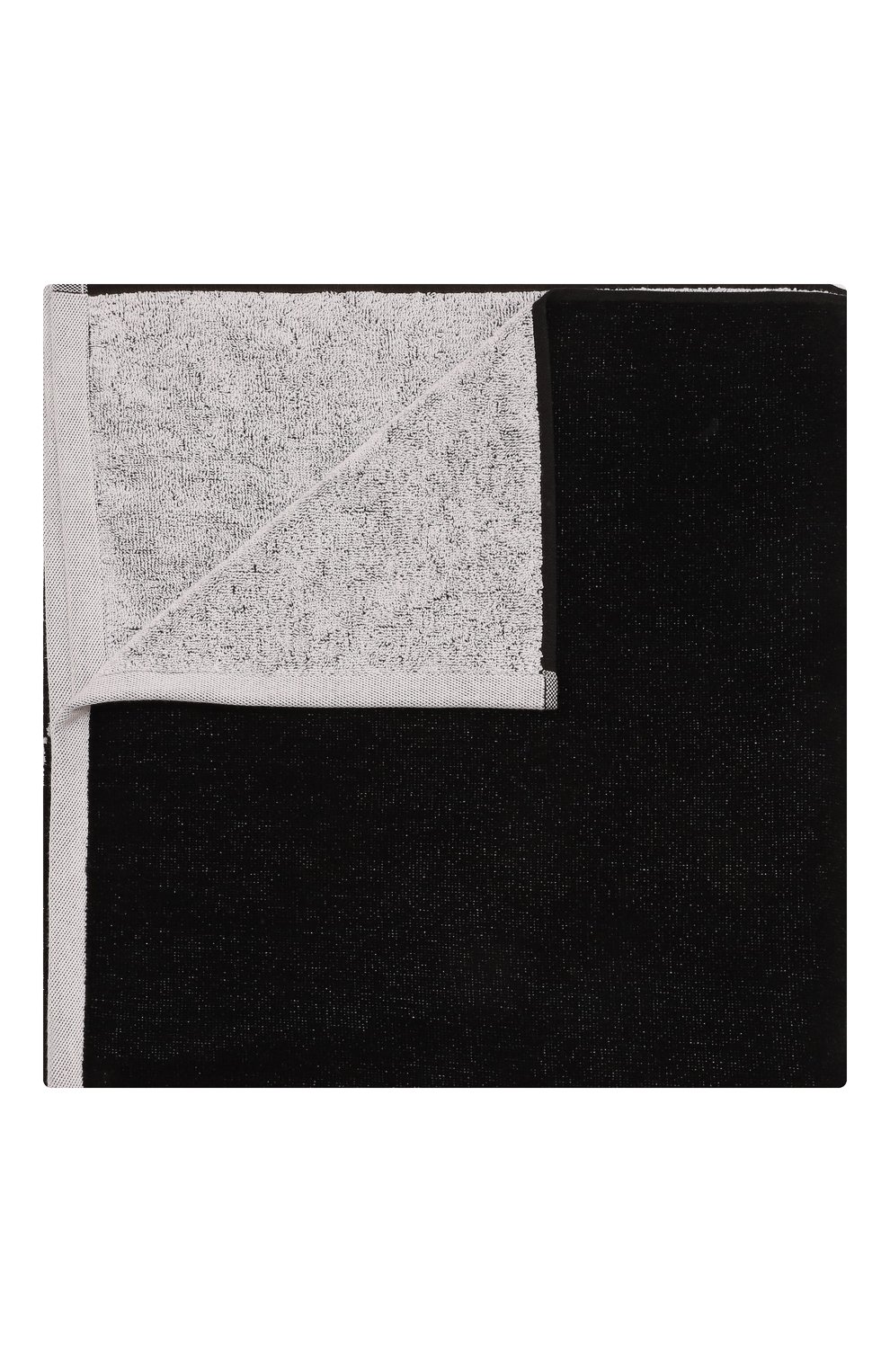 Хлопковое полотенце DIRK BIKKEMBERGS черного цвета по цене 7915 руб., арт. BKK2MTW01, фото 1 Хлопковое полотенце DIRK BIKKEMBERGS, арт. BKK2MTW01, фото 1